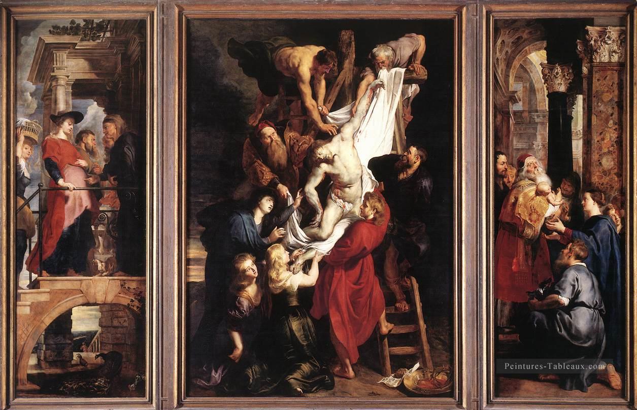 Descente de la Croix Baroque Peter Paul Rubens Peintures à l'huile